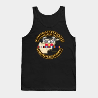 Air Assault w Afghan SVC Ribbons Tank Top